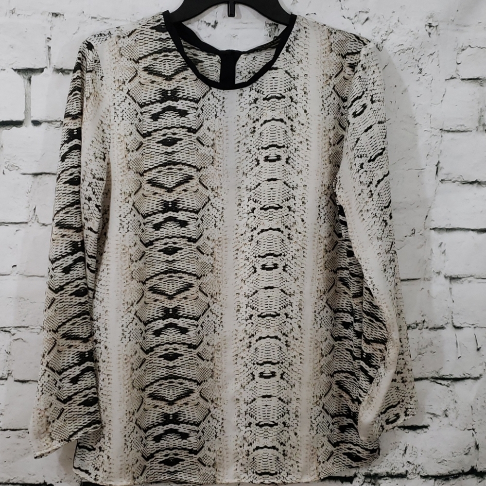 Zara Basic snake print blouse